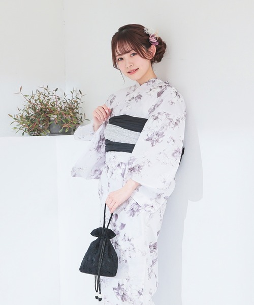 Honeys(ハニーズ)の「浴衣髪飾り(Uピンセット)(和装小物・レディース・レッド/パープル・FREE)」の4枚目の写真
