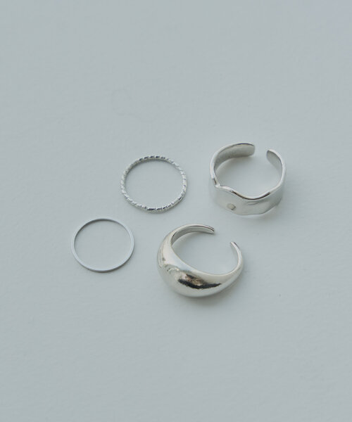 Chico（チコ）の「【4点セット】ニュアンスリング（リング・レディース・シルバー/ゴールド・FREE）」の2枚目の写真