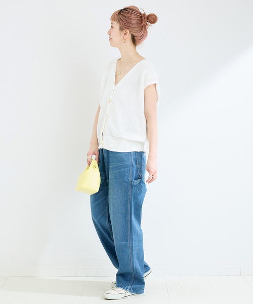 【美品】ユルタオ ◡̈ ベスト　リネン混 CIAOPANIC TYPY（チャオパニックティピー）の「リネン混スタンド