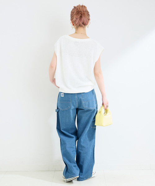 DRIES VAN NOTEN リネン混　ベスト　ジップ DRIES VAN NOTEN BW241-ENV216-205 W.L.BAG OXYDE - CLOSET