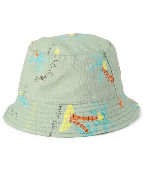 BIT'Z（ビッツ）の「夏っぽい総柄リバーシブルハット（ハット・キッズ・キナリ/オレンジ/カーキ・48/50/52/54）」の4枚目の写真