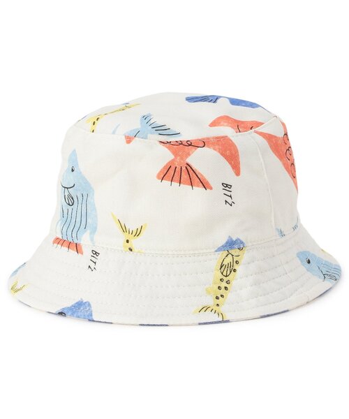 BIT'Z（ビッツ）の「夏っぽい総柄リバーシブルハット（ハット・キッズ・キナリ/オレンジ/カーキ・48/50/52/54）」の5枚目の写真