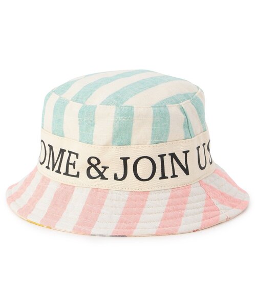 BIT'Z（ビッツ）の「夏っぽい総柄リバーシブルハット（ハット・キッズ・キナリ/オレンジ/カーキ・48/50/52/54）」の9枚目の写真