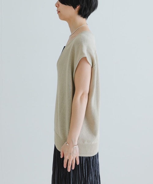 期間限定お買い得商品 |  通販 セール】リネンコットンVネックニットベスト（ベスト）｜URBAN トップス