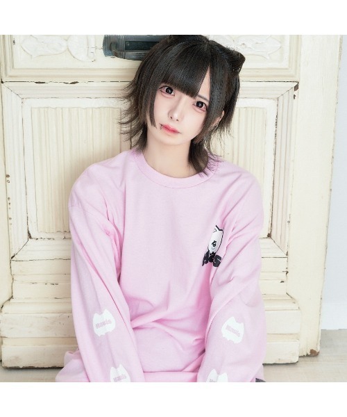 Hauls（ハウルズ）の「1st リバイバルBIGロンTEE（Tシャツ/カットソー・レディース・ブラック/サックスブルー/ホワイト/ピンク/ブルー系その他・F）」の5枚目の写真