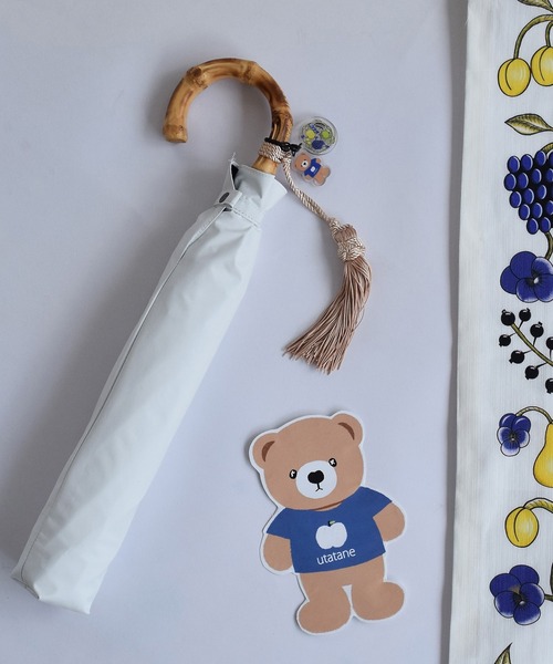 セール】utatane×Kuovi 折りたたみ日傘 完全遮光100％ 晴雨兼用 2段