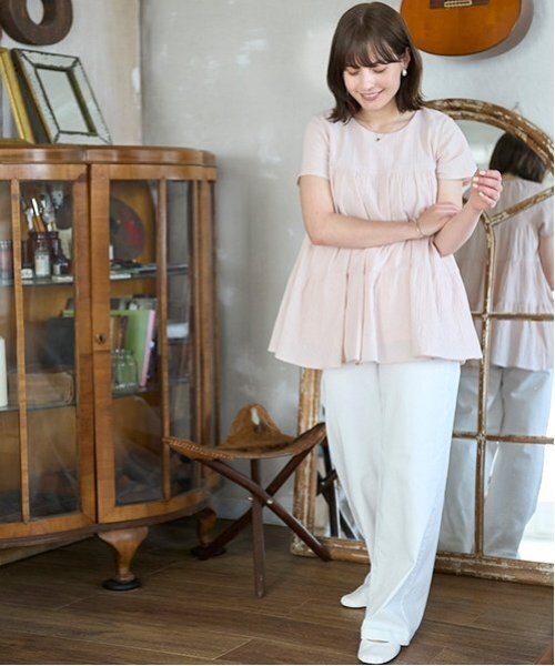 楊柳チュニック ｜ STRIPED CREPE TUNICの通販｜regleam