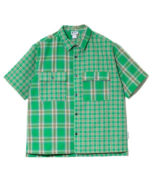 gym master（ジムマスター）の「gym master/ジムマスター　2WAY スナップボタン S/Sシャツ（シャツ/ブラウス・メンズ・ネイビー/イエロー/ブラック/グリーン・X-LARGE/LARGE/MEDIUM）」の3枚目の写真