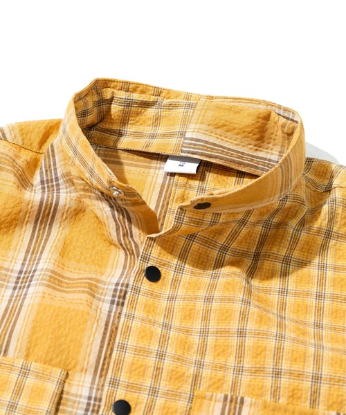 gym master（ジムマスター）の「gym master/ジムマスター　2WAY スナップボタン S/Sシャツ（シャツ/ブラウス・メンズ・ネイビー/イエロー/ブラック/グリーン・X-LARGE/LARGE/MEDIUM）」の16枚目の写真