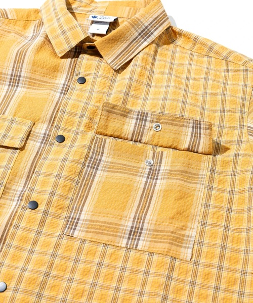 gym master（ジムマスター）の「gym master/ジムマスター　2WAY スナップボタン S/Sシャツ（シャツ/ブラウス・メンズ・ネイビー/イエロー/ブラック/グリーン・X-LARGE/LARGE/MEDIUM）」の15枚目の写真