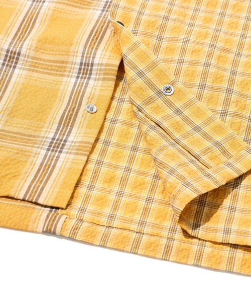 gym master（ジムマスター）の「gym master/ジムマスター　2WAY スナップボタン S/Sシャツ（シャツ/ブラウス・メンズ・ネイビー/イエロー/ブラック/グリーン・X-LARGE/LARGE/MEDIUM）」の12枚目の写真