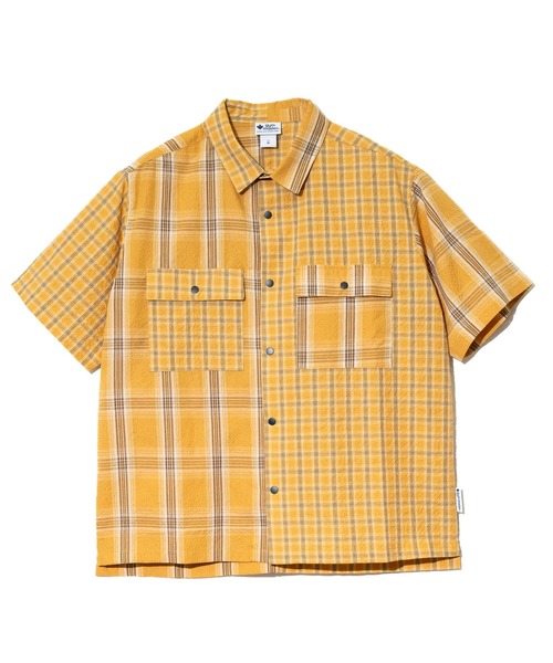 gym master（ジムマスター）の「gym master/ジムマスター　2WAY スナップボタン S/Sシャツ（シャツ/ブラウス・メンズ・ネイビー/イエロー/ブラック/グリーン・X-LARGE/LARGE/MEDIUM）」の11枚目の写真