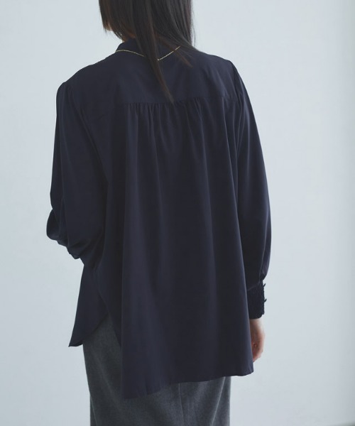 RASW（ラス）の「[RASW]ピンタックボリュームスリーブブラウス（シャツ/ブラウス・レディース・ホワイト/ブラック/ダークネイビー・M/L）」の21枚目の写真