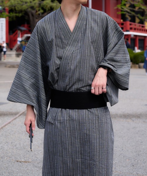 epnok（エプノック）の「浴衣2点セット【浴衣＋帯】（浴衣・メンズ・ブラック/ブラウン/ブラック系その他/ブルー系その他・SMALL/MEDIUM/LARGE）」の22枚目の写真