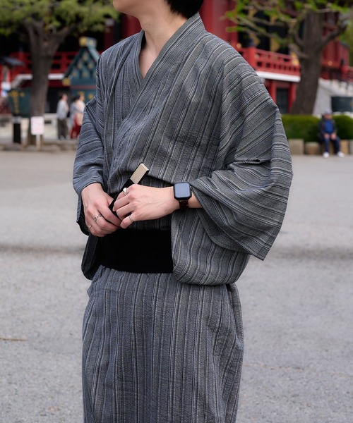 epnok（エプノック）の「浴衣2点セット【浴衣＋帯】（浴衣・メンズ・ブラック/ブラウン/ブラック系その他/ブルー系その他・SMALL/MEDIUM/LARGE）」の21枚目の写真