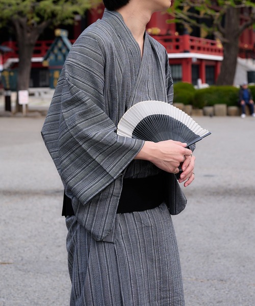 epnok（エプノック）の「浴衣2点セット【浴衣＋帯】（浴衣・メンズ・ブラック/ブラウン/ブラック系その他/ブルー系その他・SMALL/MEDIUM/LARGE）」の19枚目の写真