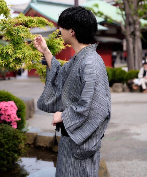 epnok（エプノック）の「浴衣2点セット【浴衣＋帯】（浴衣・メンズ・ブラック/ブラウン/ブラック系その他/ブルー系その他・SMALL/MEDIUM/LARGE）」の16枚目の写真