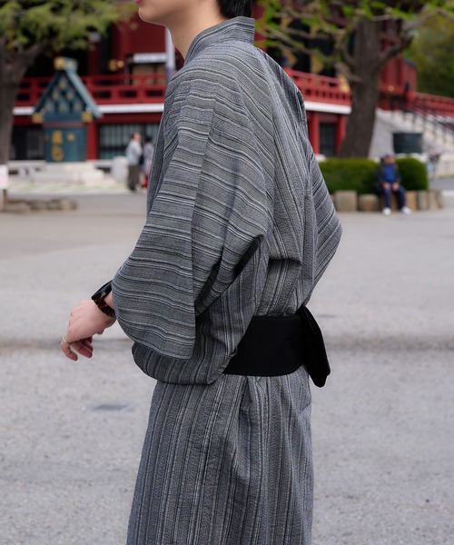 epnok（エプノック）の「浴衣2点セット【浴衣＋帯】（浴衣・メンズ・ブラック/ブラウン/ブラック系その他/ブルー系その他・SMALL/MEDIUM/LARGE）」の15枚目の写真