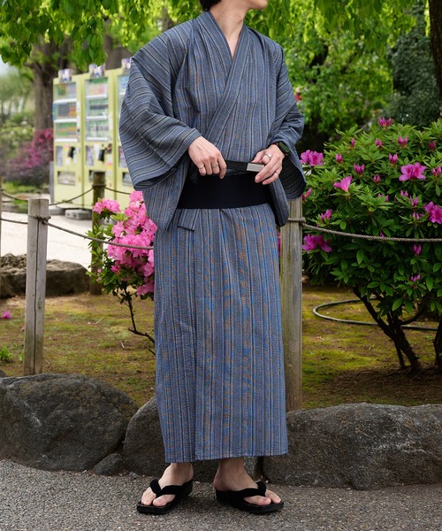 epnok（エプノック）の「浴衣2点セット【浴衣＋帯】（浴衣・メンズ・ブラック/ブラウン/ブラック系その他/ブルー系その他・SMALL/MEDIUM/LARGE）」の5枚目の写真