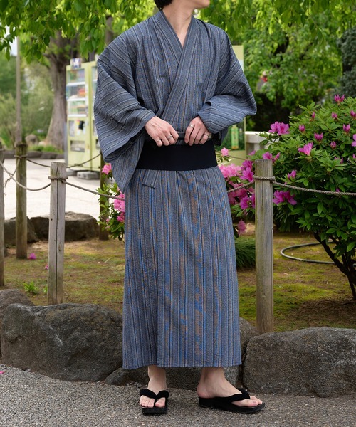 epnok（エプノック）の「浴衣2点セット【浴衣＋帯】（浴衣・メンズ・ブラック/ブラウン/ブラック系その他/ブルー系その他・SMALL/MEDIUM/LARGE）」の14枚目の写真