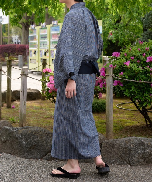 epnok（エプノック）の「浴衣2点セット【浴衣＋帯】（浴衣・メンズ・ブラック/ブラウン/ブラック系その他/ブルー系その他・SMALL/MEDIUM/LARGE）」の13枚目の写真