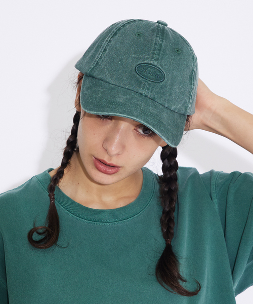 Dickies（ディッキーズ）の「【DICKIES/ディッキーズ】ローキャップ ピグメントダイ 80972900/ロゴ/キャップ/ユニセックス【WEB限定】（キャップ・メンズ・アイボリー/グリーン/ブルー/ブラウン/ブラック・フリー）」の4枚目の写真