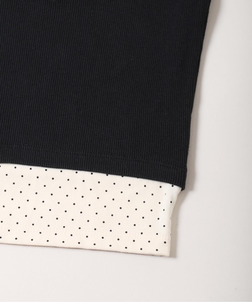 PHILLY（フィリー）の「【PHILLY】フェイクレイヤードTシャツ（Tシャツ/カットソー・レディース・ブラック/アイボリー/グレー・FREE）」の22枚目の写真