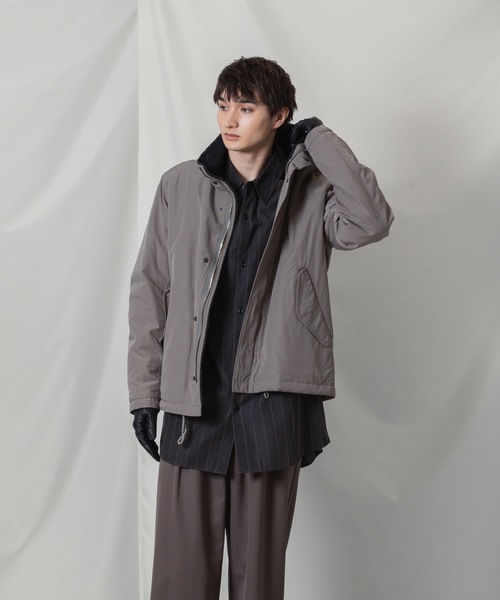 ATTACHMENT（アタッチメント）の「CO/NY ウェザークロス ユーティリティージャケット / CO/NY WEATHER CLOTH UTILITY JACKET（ブルゾン・メンズ・カーキ系/ブラック・3/2/1）」の13枚目の写真