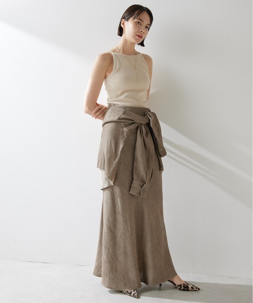 Whim Gazette ツイル顔料染めスカート ツイル顔料染めスカート（スカート）｜Whim Gazette（ウィムガゼット