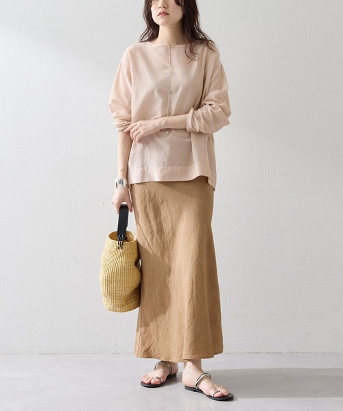 Whim Gazette ツイル顔料染めスカート ツイル顔料染めスカート（スカート）｜Whim Gazette（ウィムガゼット