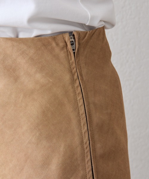 Whim Gazette(ウィムガゼット)の「ツイル顔料染めスカート(スカート・レディース・キャメル/モカ・36/38)」の3枚目の写真