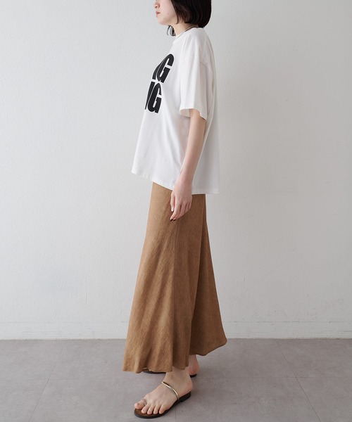 Whim Gazette(ウィムガゼット)の「ツイル顔料染めスカート(スカート・レディース・キャメル/モカ・36/38)」の20枚目の写真