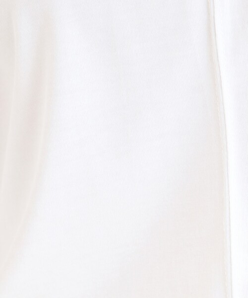 DRESKIP(ドレスキップ)の「【S-LL/UV/プチプラ】お袖タックで好印象 デザインTシャツ(Tシャツ/カットソー・レディース・イエロー/ダークブラウン/ブルー系その他/ブラック/オフホワイト・02/04/01/03)」の9枚目の写真