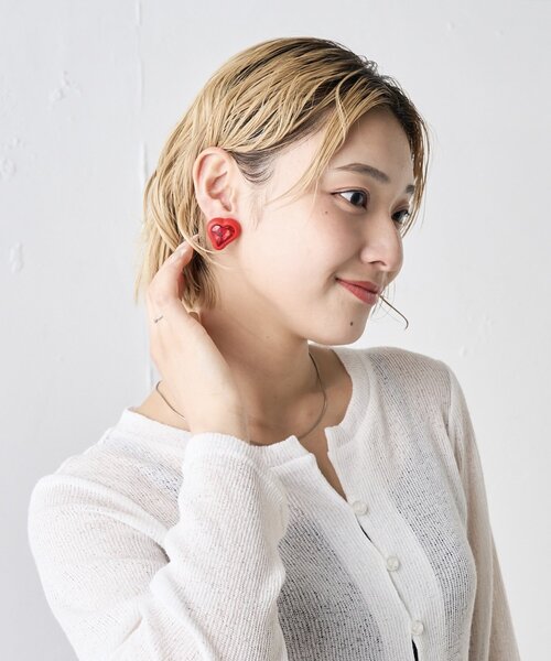 NEW【 】クリスタル・ハート ピアス★ Kate Spade New York クリスタルハート ピアス