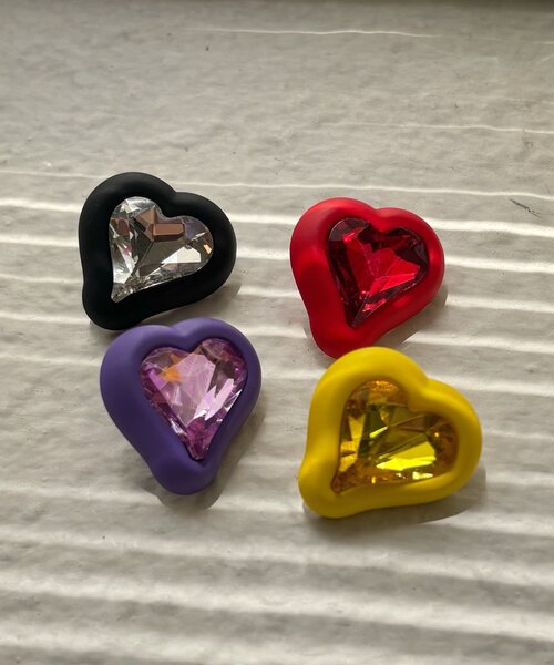 NEW【 】クリスタル・ハート ピアス★ Kate Spade New York クリスタルハート ピアス