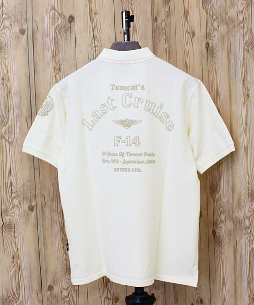 AVIREX（アヴィレックス）の「FADE WASH LAST CRUISE EMB POLO SHIRT（ポロシャツ・メンズ・サックスブルー/チャコールグレー/ホワイト・L/XL/XXL/M）」の2枚目の写真