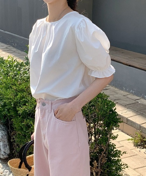 shoppinggo(ショッピングゴー)の「ブラウス バックリボン シャツ トップス(シャツ/ブラウス・レディース・ホワイト/ピンク・M/L)」の6枚目の写真