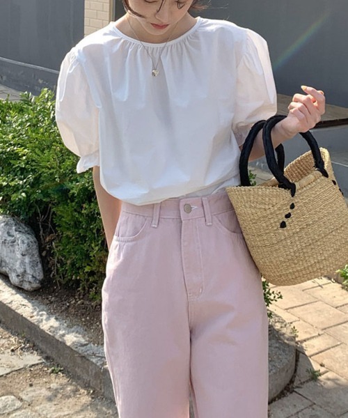 shoppinggo(ショッピングゴー)の「ブラウス バックリボン シャツ トップス(シャツ/ブラウス・レディース・ホワイト/ピンク・M/L)」の7枚目の写真