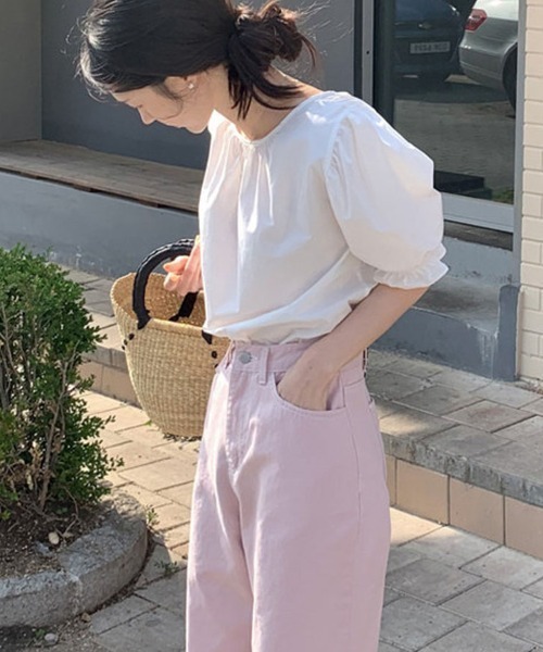 shoppinggo(ショッピングゴー)の「ブラウス バックリボン シャツ トップス(シャツ/ブラウス・レディース・ホワイト/ピンク・M/L)」の13枚目の写真