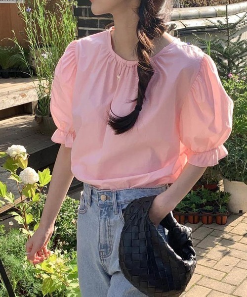 shoppinggo(ショッピングゴー)の「ブラウス バックリボン シャツ トップス(シャツ/ブラウス・レディース・ホワイト/ピンク・M/L)」の21枚目の写真