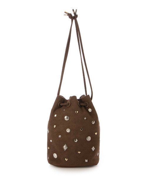 kakatoo（カカトゥ）の「カカトゥ kakatoo / スエード調スタッズドロストバッグ（ショルダーバッグ・レディース・キャメル/ブラック/ベージュ/ブラウン/カーキ・FREE）」の8枚目の写真