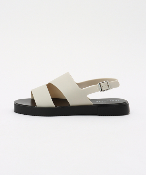 TEMPERATE（テンパレイト）の「TEMPERATE/テンパレイト HOLS バックストラップサンダル（その他シューズ・レディース・ブラック/アイボリー・36/38/40）」の3枚目の写真