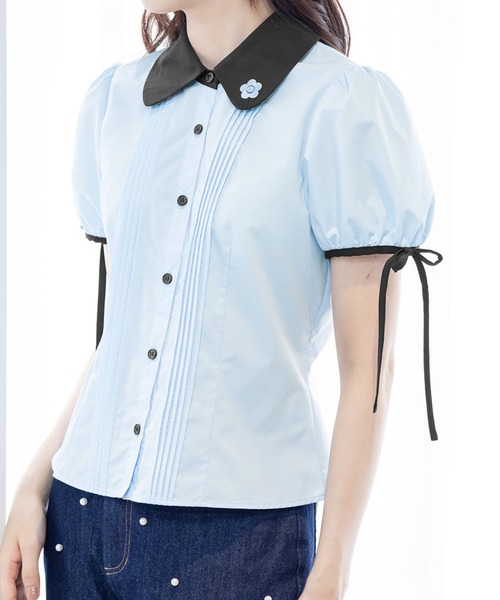 MARY QUANT（マリークワント）の「ピンタックリボン ブラウス（シャツ 