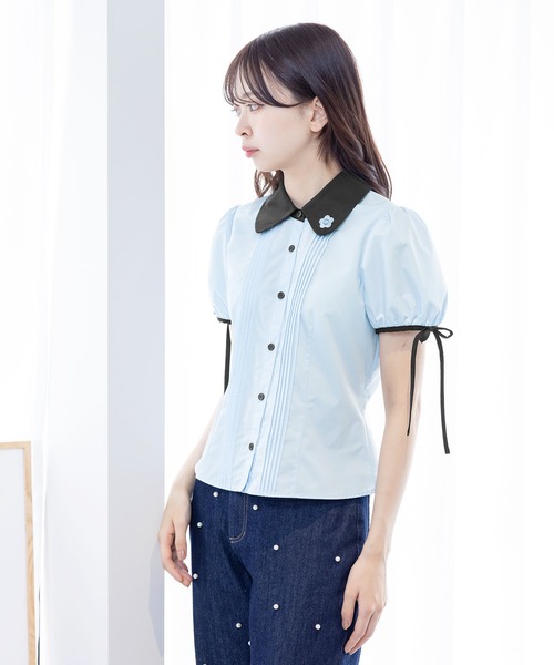 MARY QUANT - 【美品】MARY QUANT リバティプリントピンタックシャツ マリークワント MARY QUANT（マリークワント）の「リバティプリントピンタック