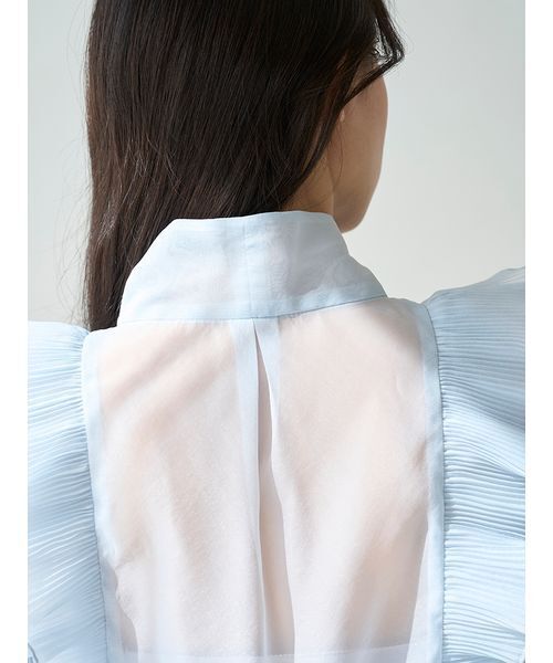 SNIDEL(スナイデル)の「ノースリボウタイブラウス(シャツ/ブラウス・レディース・アイボリー/その他/サックスブルー系・F)」の15枚目の写真