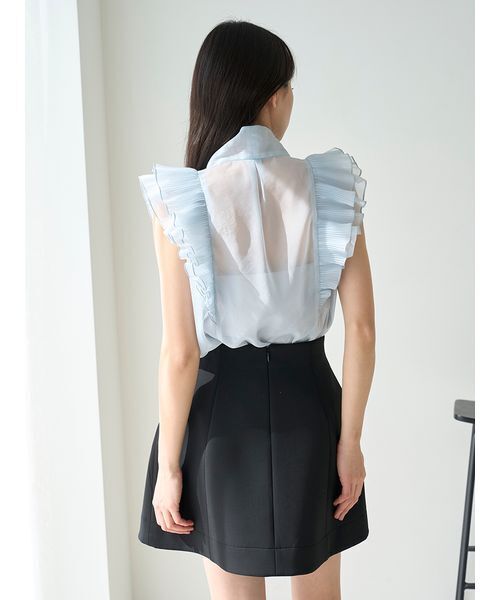 SNIDEL(スナイデル)の「ノースリボウタイブラウス(シャツ/ブラウス・レディース・アイボリー/その他/サックスブルー系・F)」の16枚目の写真