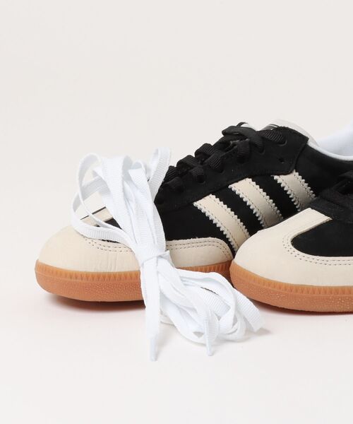 男女兼用【adidas】Samba OG ニット クロシェ ロゴ スニーカー ADIDAS ORIGINALS Samba OG クロシェニット スニーカー レザー