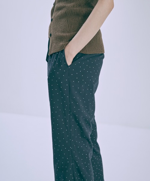 EN NEUME（エンノイム）の「【Set Up】Dot flared pants（その他パンツ・レディース・ネイビー/ブラック・FREE）」の5枚目の写真