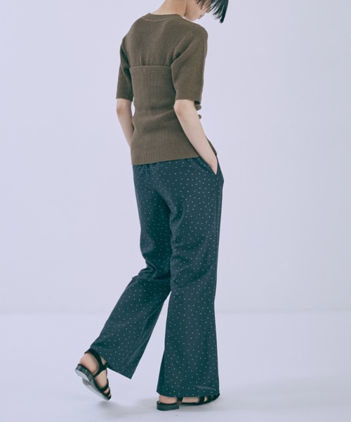 EN NEUME（エンノイム）の「【Set Up】Dot flared pants（その他パンツ・レディース・ネイビー/ブラック・FREE）」の6枚目の写真