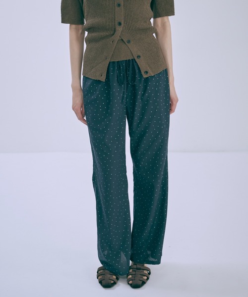 EN NEUME（エンノイム）の「【Set Up】Dot flared pants（その他パンツ・レディース・ネイビー/ブラック・FREE）」の3枚目の写真